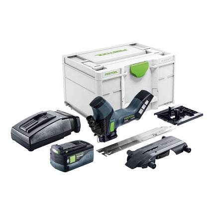 Festool ISC 240 EB Basic Akku Daemmstoffsaege 18 V 240 mm 1x Akku 5 0 Ah Ladegeraet Systainer 0 - toolbrothers