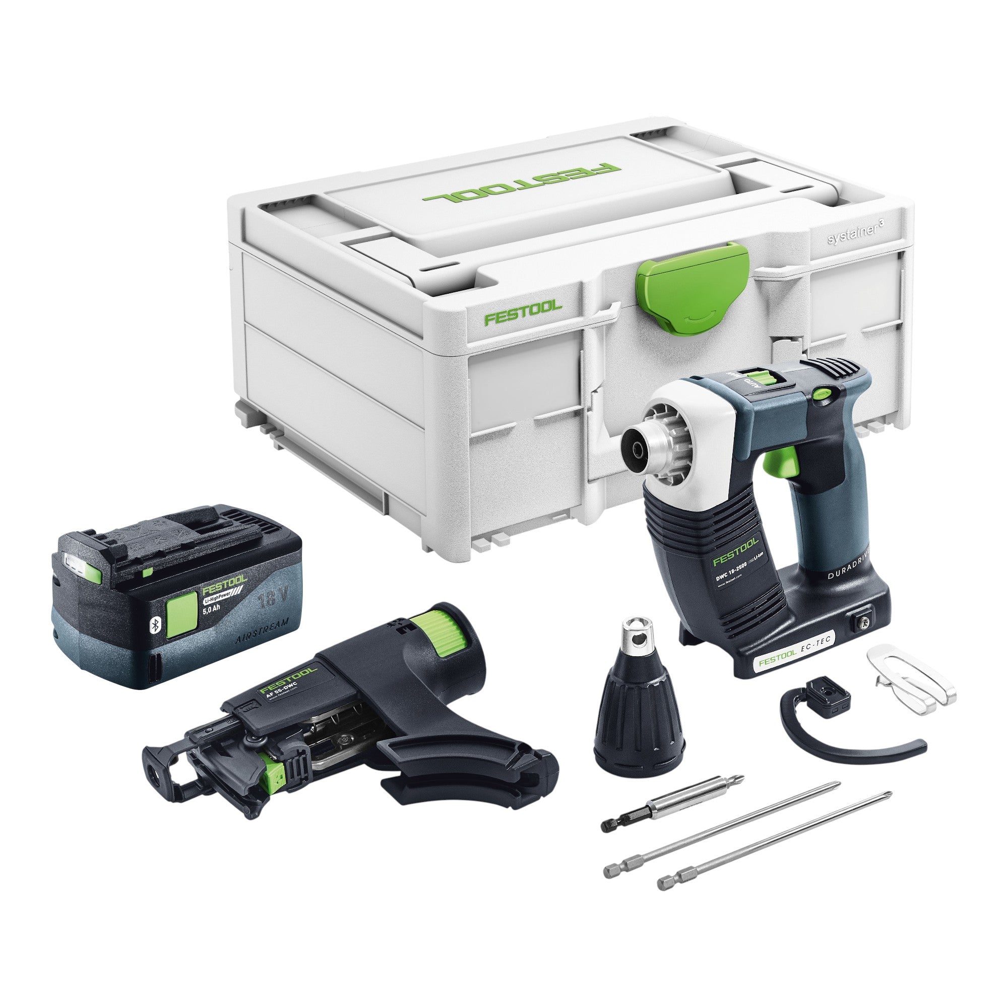 Festool DWC 18 2500 Basic Akku Bauschrauber 18 V 18 Nm Brushless 1x Akku 5 0 Ah Systainer ohne Ladegeraet 0 - toolbrothers