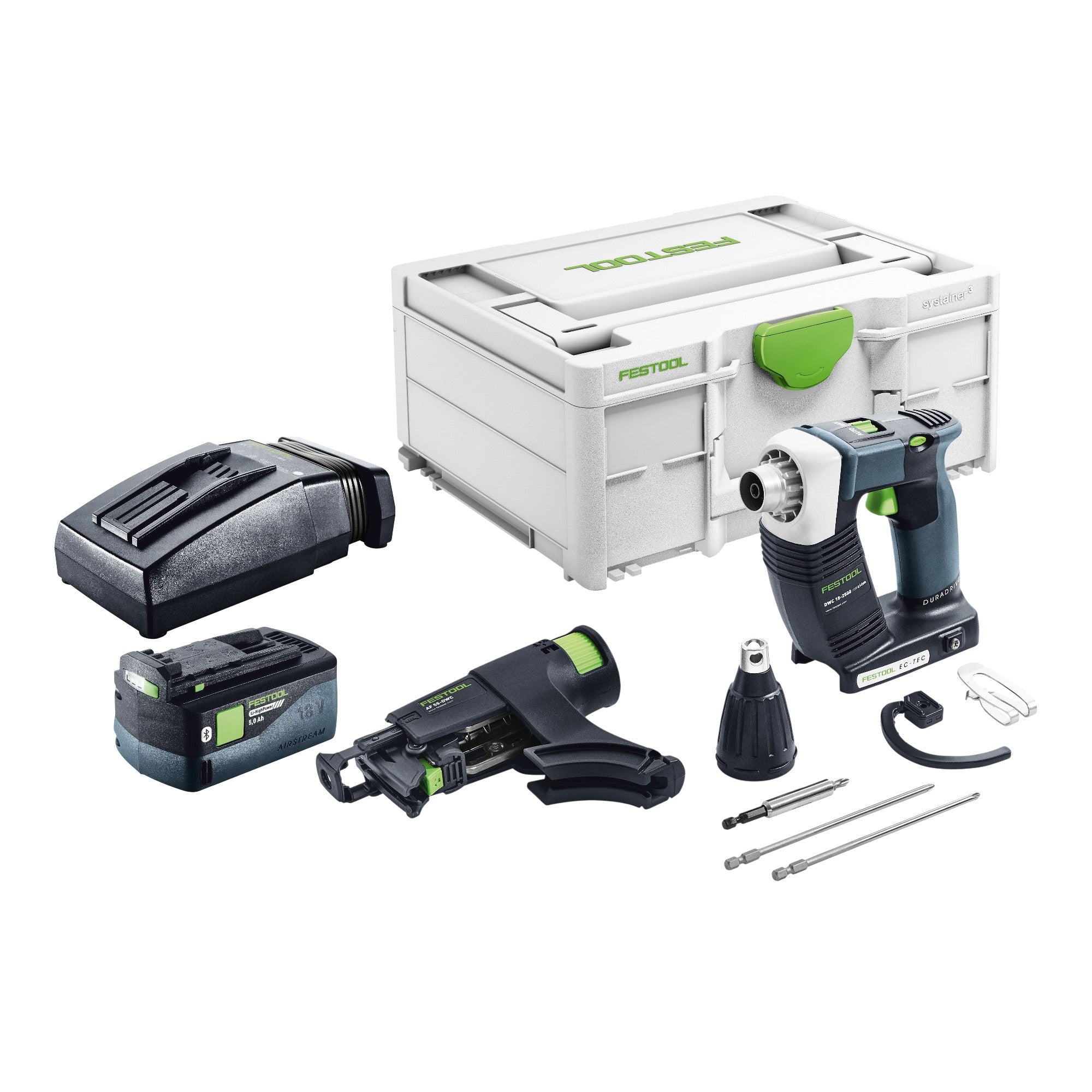 Festool DWC 18 2500 Basic Akku Bauschrauber 18 V 18 Nm Brushless 1x Akku 5 0 Ah Ladegeraet Systainer 0 - toolbrothers