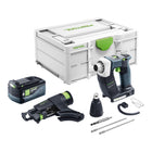 Festool DURADRIVE DWC 18 4500 Basic Akku Bauschrauber 18 V 14 Nm Brushless 1x Akku 5 0 Ah Systainer ohne Ladegeraet 0 - toolbrothers