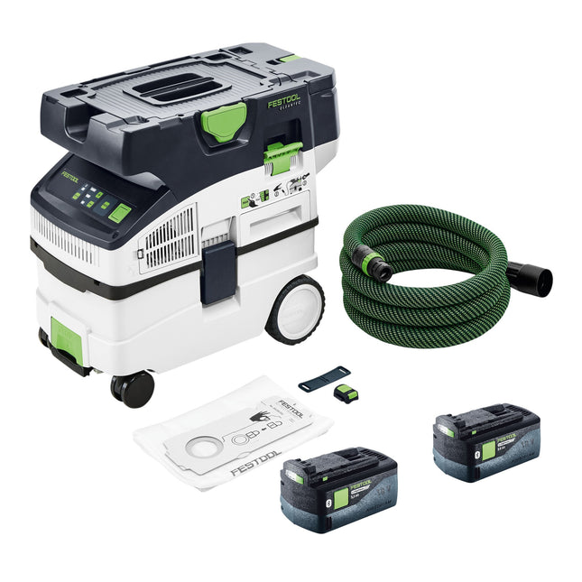 Festool CTMC MIDI I Basic Akku Absaugmobil 36 V 2x 18 V Staubkl M 2x Akku 5 0 Ah ohne Ladegeraet 0 - toolbrothers