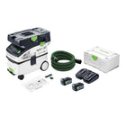 Festool CTMC MIDI I Basic Akku Absaugmobil 36 V 2x 18 V Staubkl M 2x Akku 5 0 Ah Doppelladegeraet Systainer 0 - toolbrothers