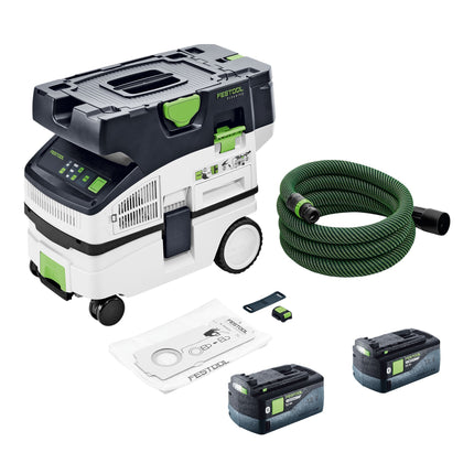 Festool CTLC MINI I Basic Akku Absaugmobil 36 V 2x 18 V Staubkl L 2x Akku 5 0 Ah ohne Ladegeraet 0 - toolbrothers