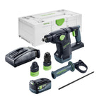 Festool KHC 18 EB Basic Akku Kombihammer 18 V 2 6 J SDS Plus Brushless 1x Akku 5 0 Ah Ladegeraet Systainer 0 - toolbrothers