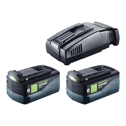 Festool ISC 240 EB Basic Akku Daemmstoffsaege 18 V 240 mm 2x Akku 5 0 Ah Schnellladegeraet Systainer 3 - toolbrothers