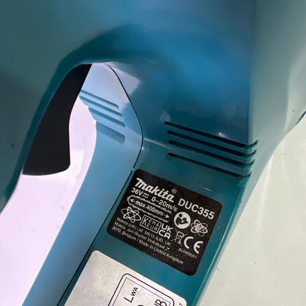 Makita DUC 355 Z Akku Kettensaege 36V 2x18V Brushless 35 cm Solo ohne Akku ohne Ladegeraet Gebraucht 2 - toolbrothers