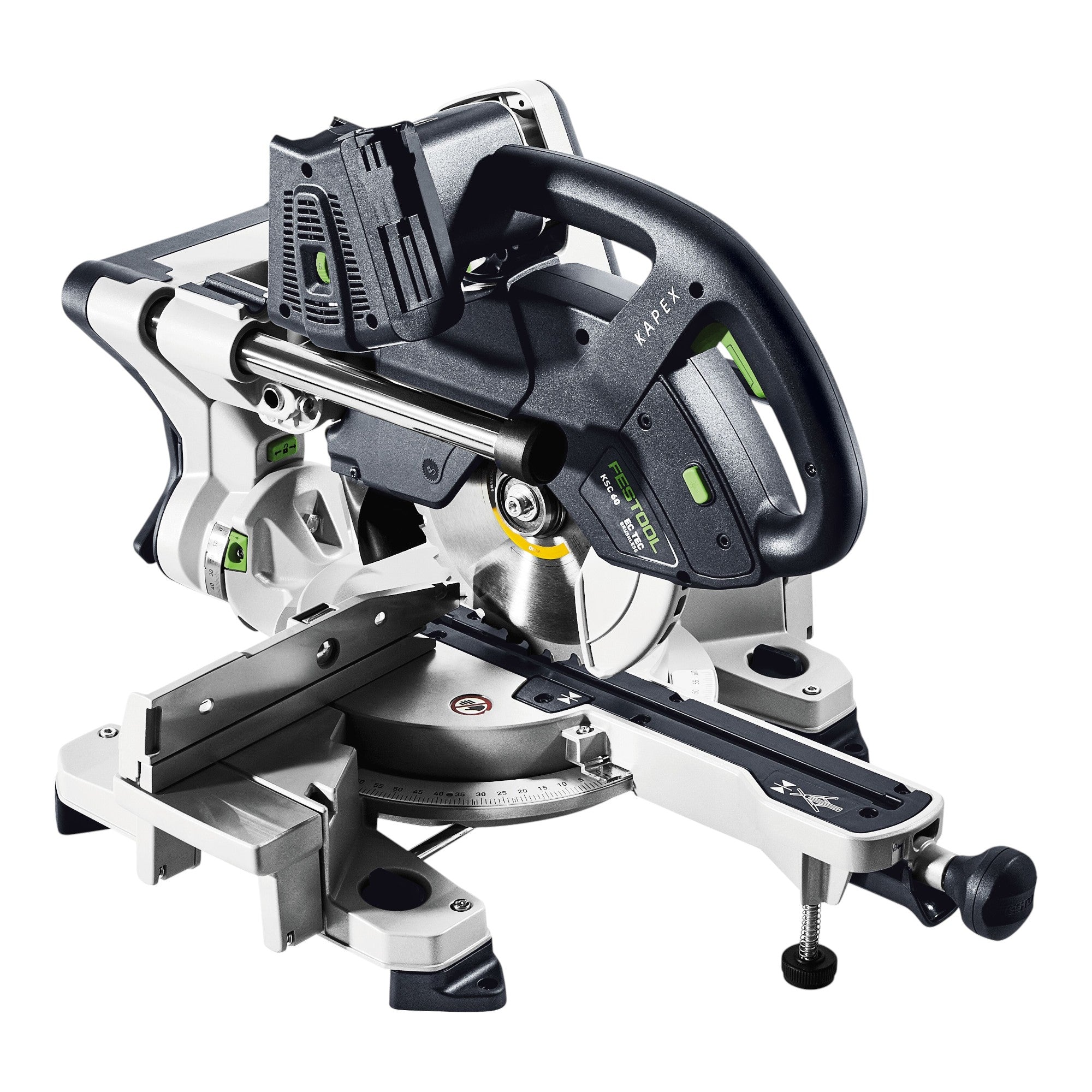 Festool KAPEX KSC 60 EB Basic Akku Kapp Zugsaege 18 V 36 V 216 mm Brushless 4x Akku 5 0 Ah Doppelladegeraet Systainer 4 - toolbrothers