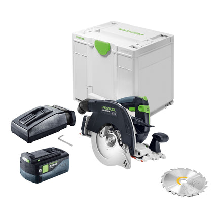 Festool HKC 55 KEB Basic Akku Handkreissaege 18 V 160 mm Brushless 1x Akku 5 0 Ah Ladegeraet Systainer 0 - toolbrothers