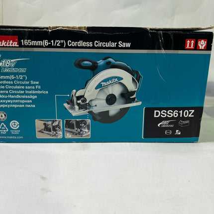Makita DSS 610 Z Akku Handkreissaege 18 V 165 mm Solo ohne Akku ohne Ladegeraet Leicht Gebraucht 3 - toolbrothers