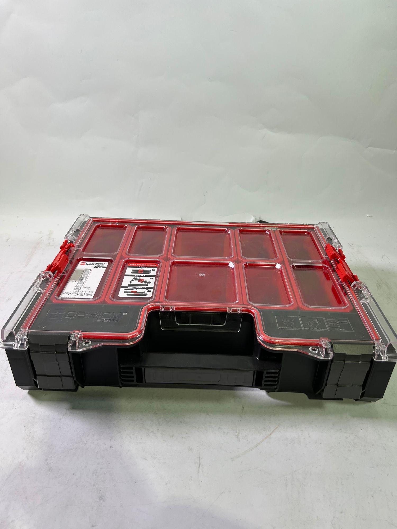 Qbrick System PRO 300 Organizer 452 x 358 x 110 mm 9 l stapelbar IP54 Gebraucht 0 - toolbrothers