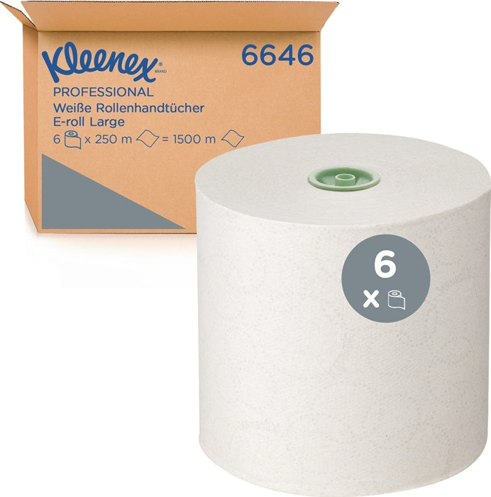 KLEENEX Rollenhandtuch 6646 1 lagig gepraegt weiss 9000469153  0 - toolbrothers