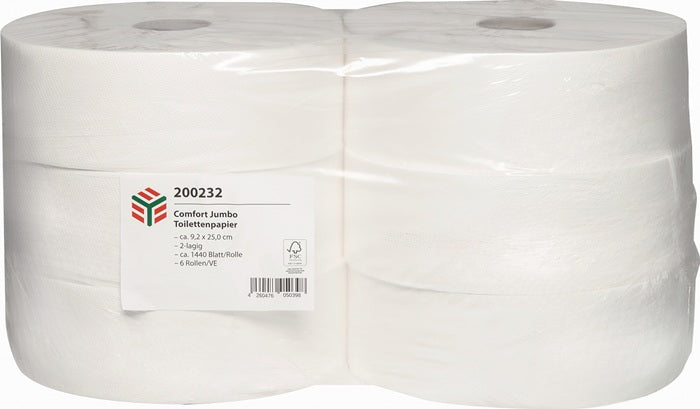 ELOS Toilettenpapier ELOclean Comfort Jumbo 2 lagig 6 Stueck 9000469182  0 - toolbrothers