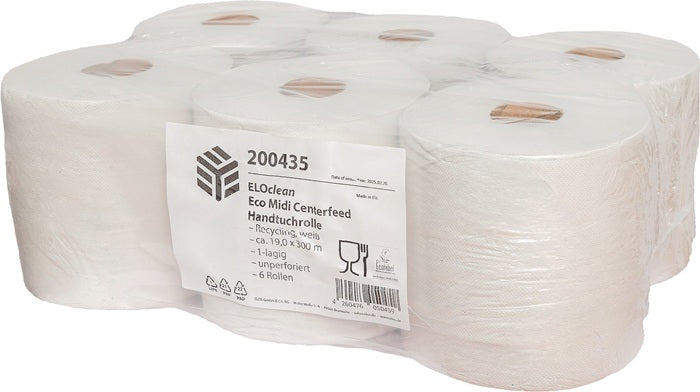 ELOS Handtuchrolle ELOclean Eco Midi Centerfeed unperforiert 1 lagig naturweiss 9000469247  0 - toolbrothers