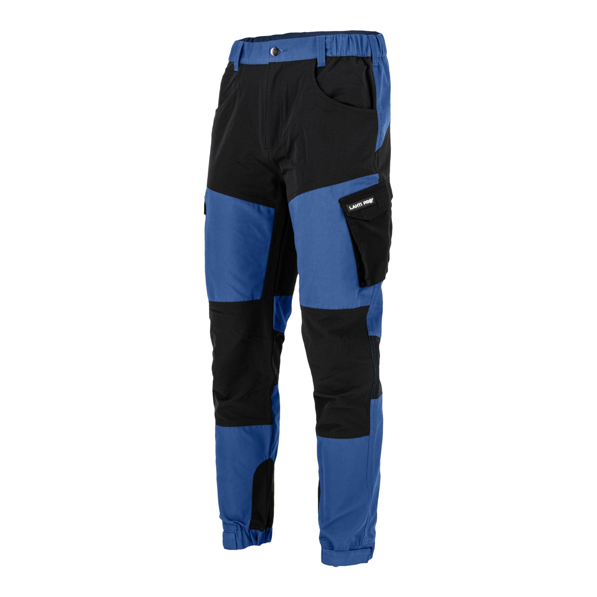 LAHTI PRO Arbeitshose mit Stretch Elementen Groesse L L4055603 blau schwarz 0 - toolbrothers