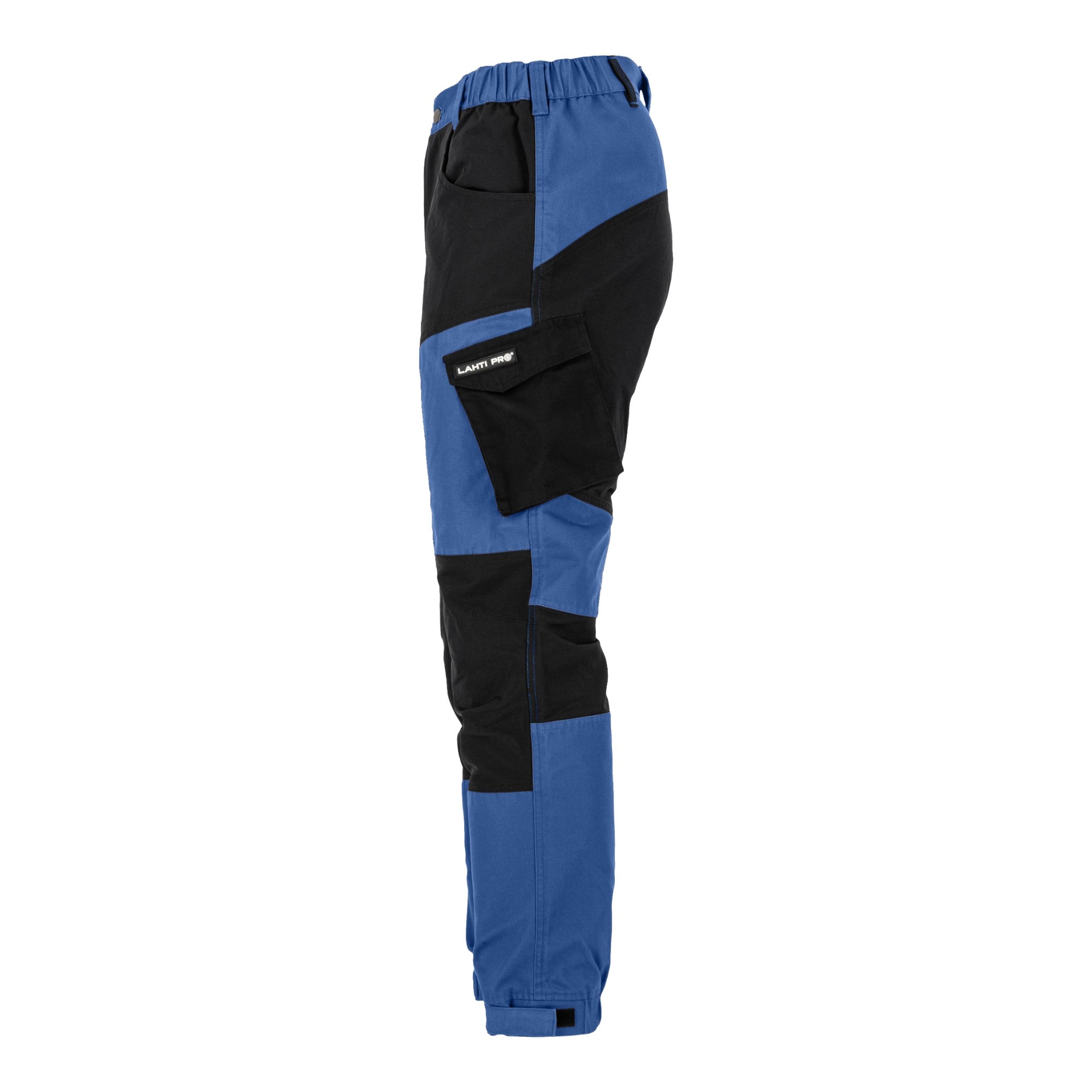 LAHTI PRO Arbeitshose mit Stretch Elementen Groesse XXL L4055605 blau schwarz 3 - toolbrothers