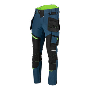LAHTI PRO Stretch Arbeitshose Größe XXL ( L4056005 ) blau schwarz grün