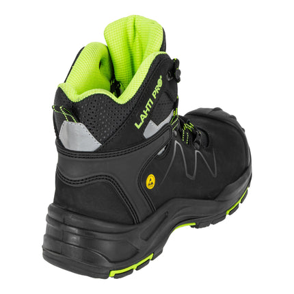 LAHTI PRO Sicherheitsstiefel Nubuk S3 FO HRO SR Groesse 47 L3013047 schwarz gruen 3 - toolbrothers