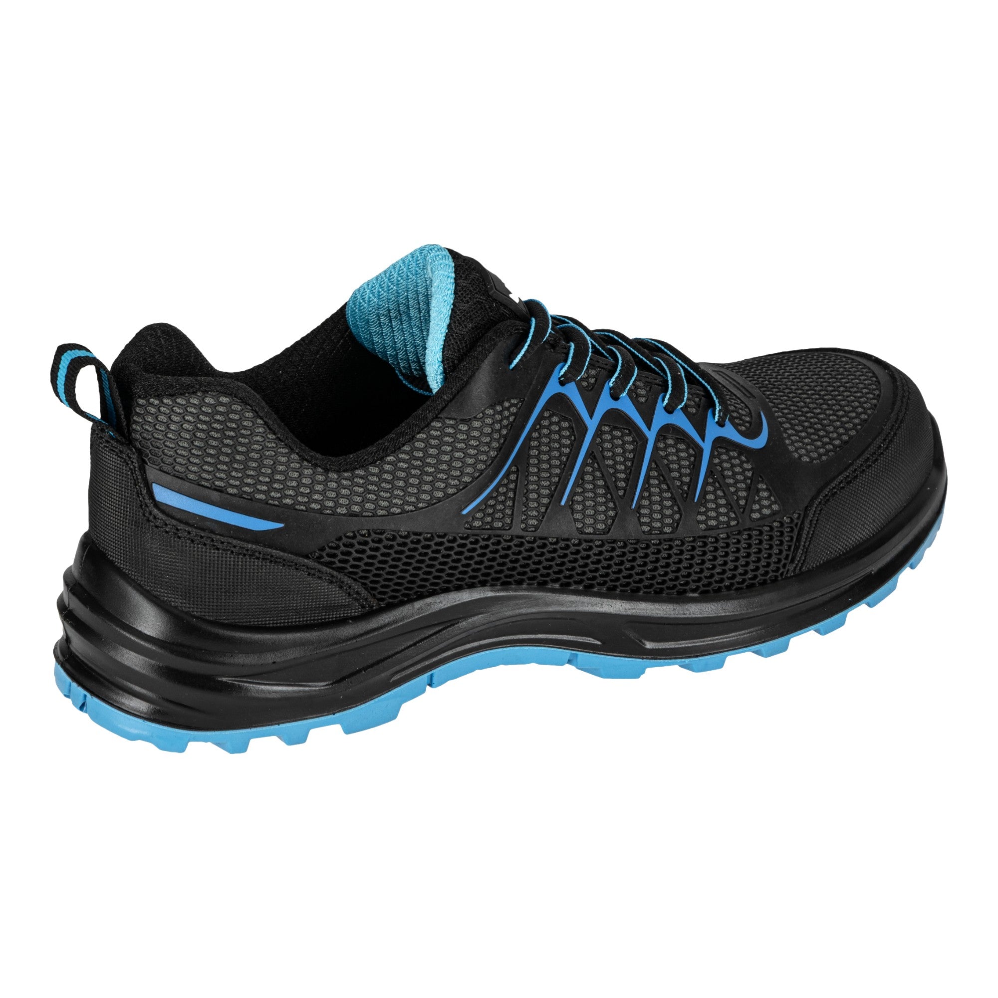 LAHTI PRO Sicherheitshalbschuh KPU Mesh S1P SRC Groesse 40 L3042240 schwarz blau 3 - toolbrothers