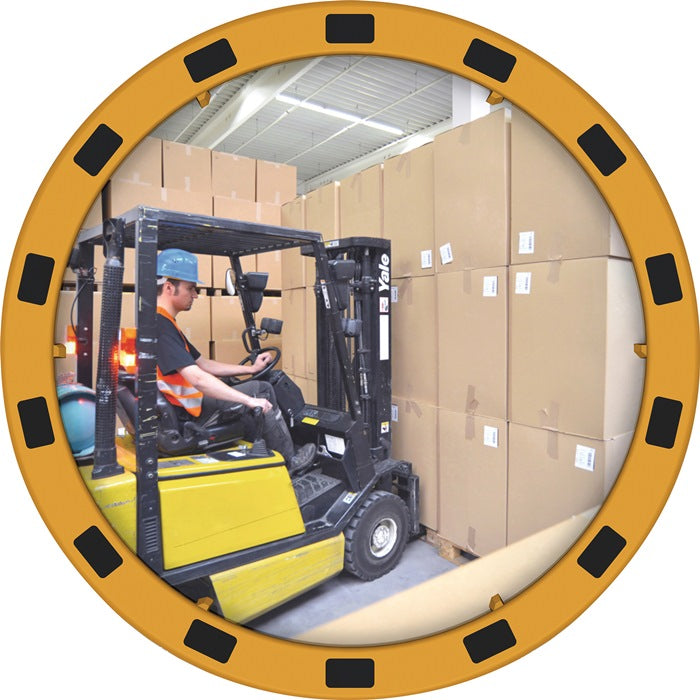 DANCOP Sicherheits Verkehrsspiegel D 600 mm Acryl gelb schwarz 9000490241  0 - toolbrothers
