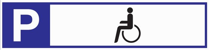 Parkplatzbeschilderung Parkplatz fuer Behinderte 3000277693  0 - toolbrothers