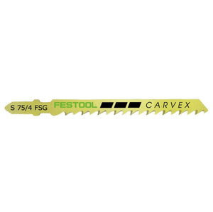 Festool S 75/4 FSG/40 WOOD Universal Stichsägeblatt 75 mm 40 Stk. ( 2x 204317 ) geschränkte Zähne, konisch geschliffen, HCS Stahl