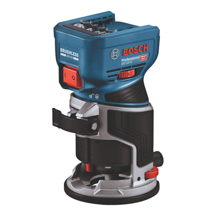 Bosch GKF 18V 8 Professional Akku Kantenfraese 18 V 8 0 mm Brushless 2x Akku 5 0 Ah Ladegeraet Taucheinheit L Boxx 1 - toolbrothers