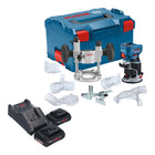 Bosch GKF 18V 8 Professional Akku Kantenfraese 18 V 8 0 mm Brushless 2x ProCORE Akku 4 0 Ah Ladegeraet Taucheinheit L Boxx 0 - toolbrothers