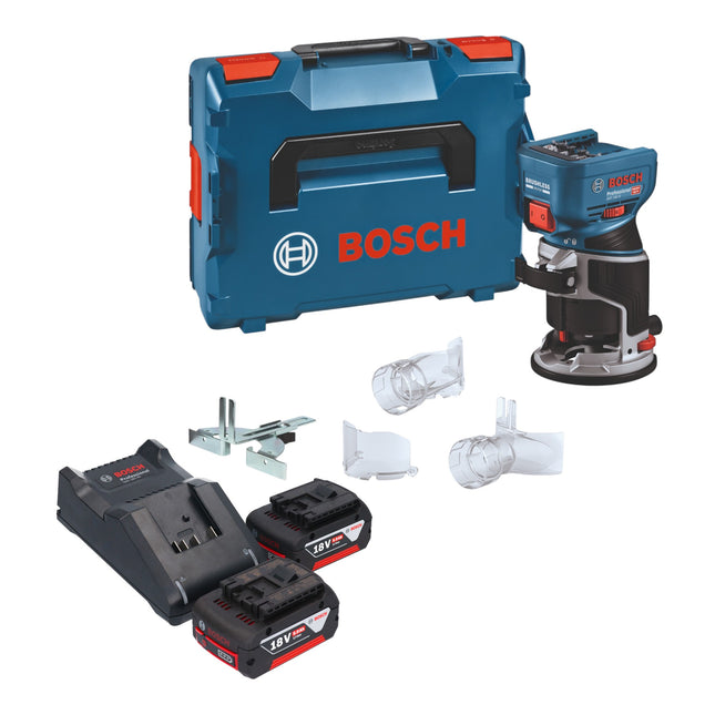 Bosch GKF 18V 8 Professional Akku Kantenfraese 18 V 8 0 mm Brushless 2x Akku 5 0 Ah Ladegeraet L Boxx 0 - toolbrothers
