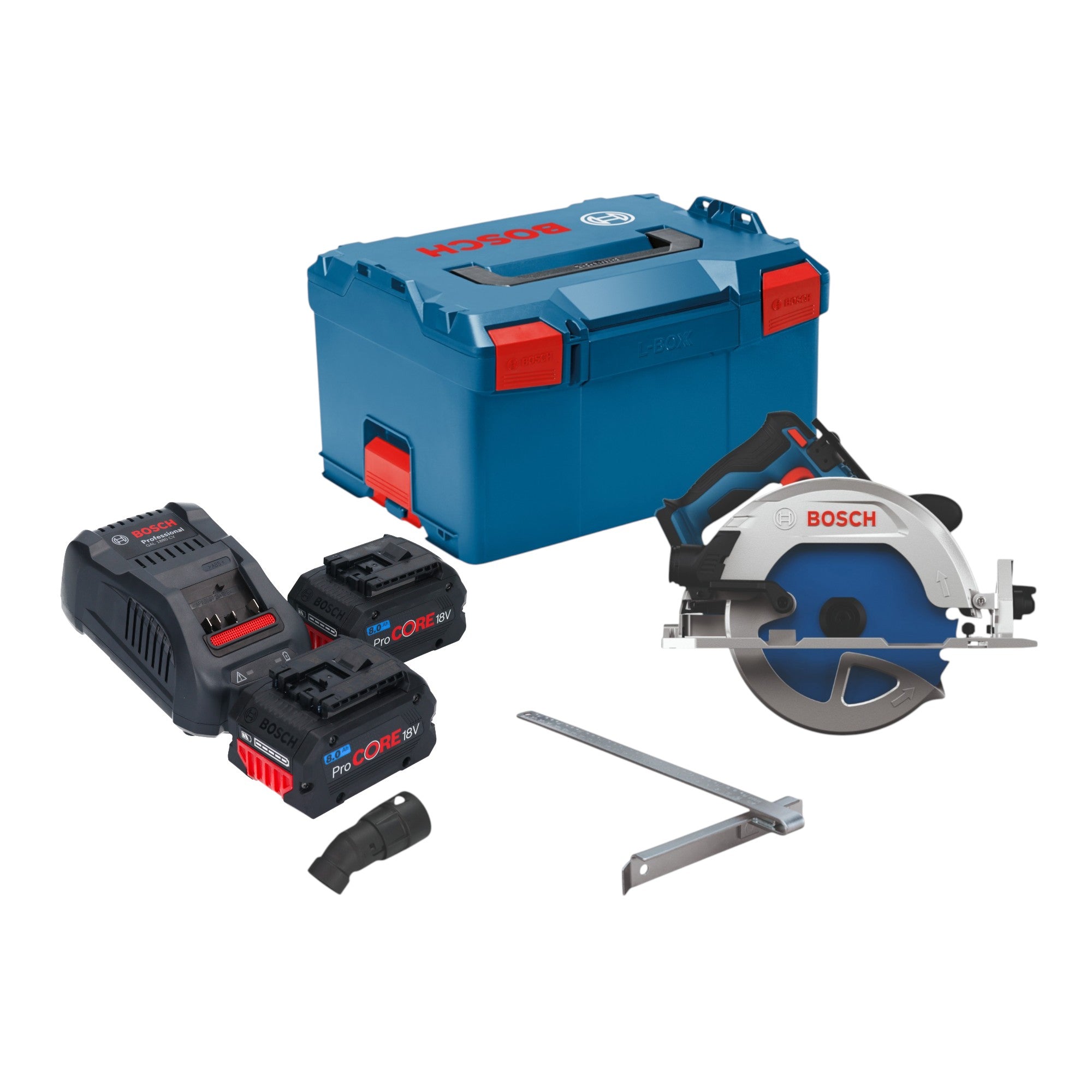 Bosch GKS 18V 68 2 Akku Kreissaege 18 V 190 mm Brushless 2x ProCORE Akku 8 0 Ah Ladegeraet L Boxx 0 - toolbrothers