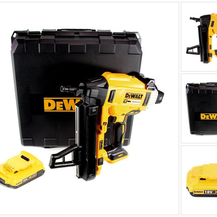 DeWalt DCN 890 NT Akku Nagler 18 V Li-Ion Brushless im Koffer + 1 x 2,0 Ah Akku - ohne Ladegerät - Toolbrothers