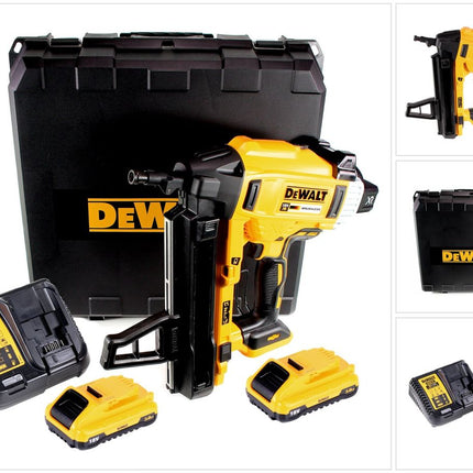 DeWalt DCN 890 L2 Akku Nagler 18 V Li-Ion Brushless im Koffer + 2 x 3,0 Ah Akku + Ladegerät - Toolbrothers