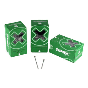 SPAX Tellerkopfschraube flach 5,0 x 87 mm 300 Stk. ( 2x 0251010500875 ) Teilgewinde Torx T-STAR plus T20 4Cut WIROX