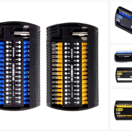 Wiha SB 7948Y-904 XLSelector ( 41832 ) Bit Set Y-Bit 25 mm Phillips, Pozidriv, TORX 31-tlg. 1/4" + Wiha SB 7948T-999 XLSelector ( 41830 ) T-Bit 25 mm Phillips, TORX®, Sechskant 31-tlg. 1/4" - Toolbrothers