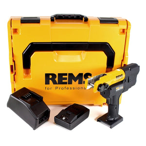 REMS Mini-Press ACC 22 V Akku Radialpresse mit Zwangsablauf in L-Boxx + 1 x 2,5 Ah Akku + Ladegerät ( 578014 R220 )