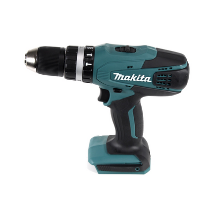 Makita HP 457 DWE Akku Schlagbohrschrauber 18V 42Nm + Akku Staubsauger + 2x Akkus 1,5Ah + Lader + 74-tlg. Zubehörset im Koffer - Toolbrothers