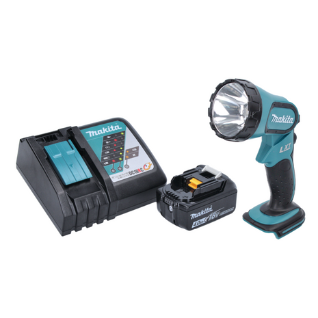 Makita DML 185 RM1 Akku Lampe / Handleuchte 18 V + 1x Akku 4,0 Ah + Ladegerät - Toolbrothers