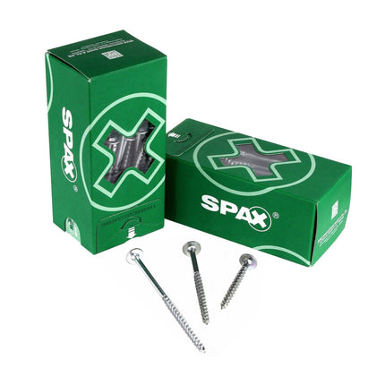 SPAX HI.FORCE Tellerkopfschraube 8,0 x 140 mm 250 Stk. ( 5x 0251010801405 ) Teilgewinde Torx T-STAR plus T40 4CUT WIROX - Toolbrothers