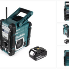 Makita DMR 112 T1 Akku Baustellen Radio 7,2 - 18V Bluetooth DAB+ + 1x 5,0Ah Akku - ohne Ladegerät