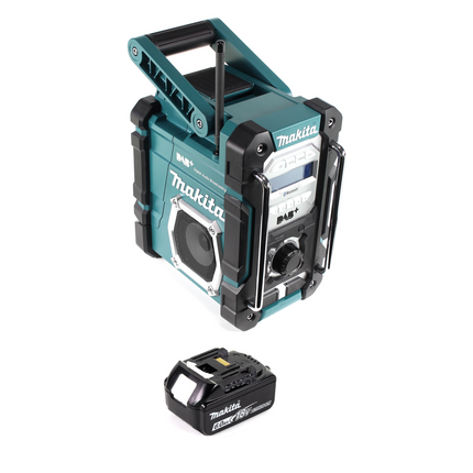Makita DMR 112 G1 Akku Baustellen Radio 7 2 18V Bluetooth DAB 1x 6 0Ah Akku ohne Ladegeraet 3 - toolbrothers