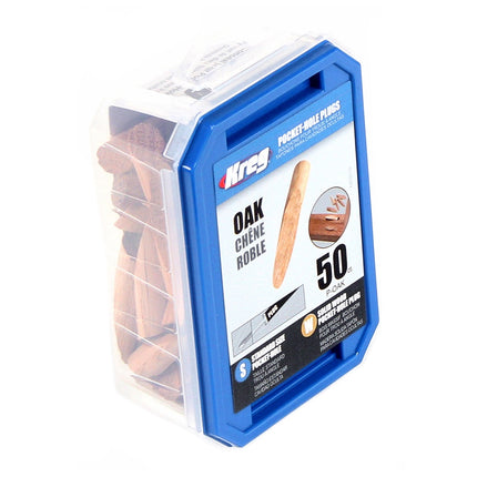 KREG Pocket-Hole Stopfen Eiche 50 Stk. ( P-OAK ) Massivholz kürzbar - Toolbrothers
