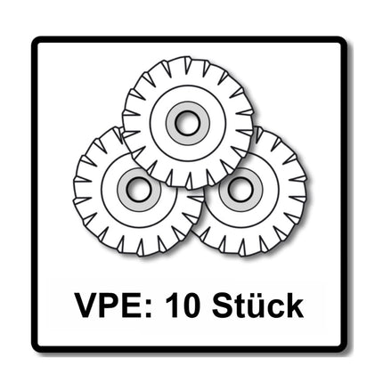 Bosch Fächerschleifscheiben X551 Expert for Metal 125mm, K40, 10 Stück ( 10x 2608606716 ) - Toolbrothers