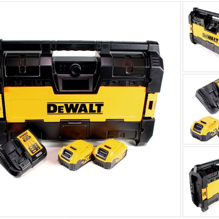 DeWalt DWST1-75663 P2 Akku Baustellenradio DAB+ + 2x Akku 5,0Ah + Ladegerät - Toolbrothers
