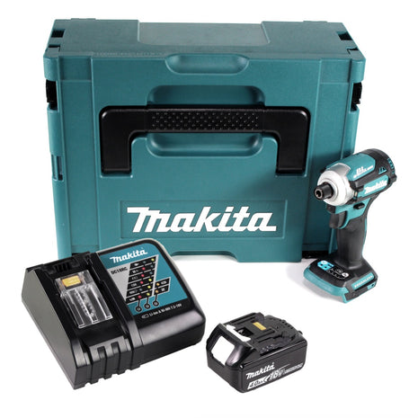 Makita DTD 171 RM1J Akku Schlagschrauber 18 V 180 Nm 1/4" Brushless + 1x Akku 4,0 Ah + Ladegerät + Makpac - Toolbrothers