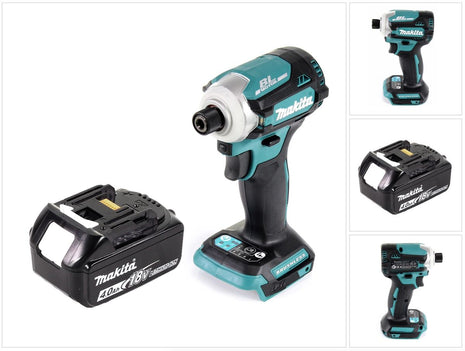 Makita DTD 171 M1 Akku Schlagschrauber 18 V 180 Nm 1/4" Brushless + 1x Akku 4,0 Ah - ohne Ladegerät - Toolbrothers