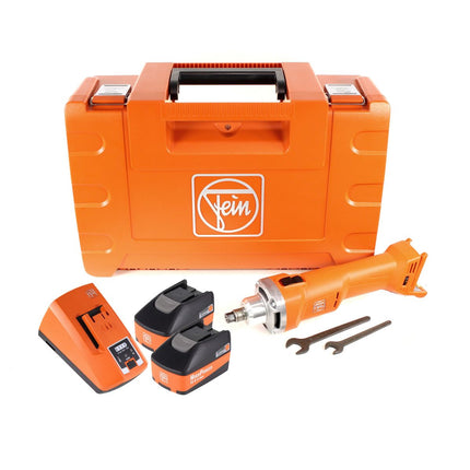 FEIN AGSZ 18-280 BL Akku Geradschleifer 18V ( 71230162000 ) Set im Koffer mit 2x 5,2 Ah High Power Akku und Lader - Toolbrothers