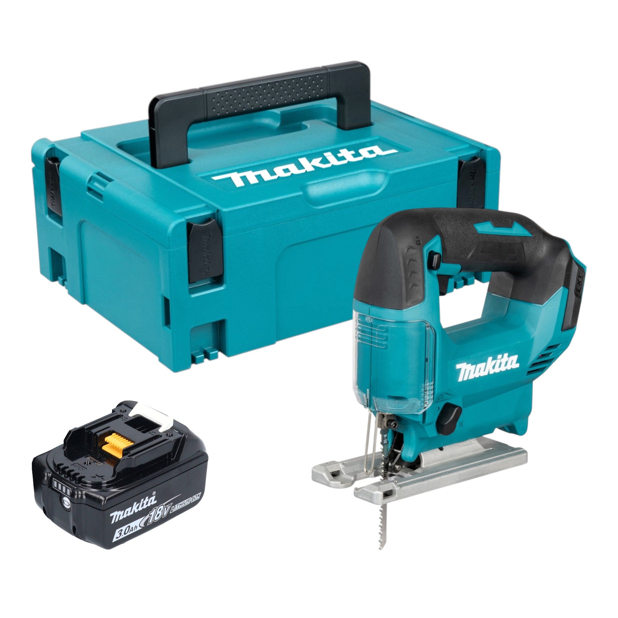 Makita DJV 186 F1J Akku Pendelhubstichsaege 18 V 1x Akku 3 0 Ah Makpac ohne Ladegeraet 0 - toolbrothers