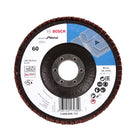 Bosch Fächerschleifscheiben X551 Expert for Metal 125mm, K60, 100 Stück ( 100x 2608606717 ) - Toolbrothers