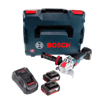 Bosch GWX 18V-10 C Akku Winkelschleifer 18V 125mm brushless X-LOCK + 2x Akku 6,0Ah + Ladegerät + L-BOXX - Toolbrothers