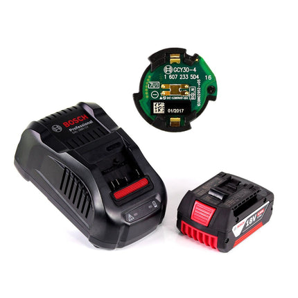 Bosch GWX 18V-10 C Akku Winkelschleifer 18V 125mm brushless X-LOCK + 1x Akku 4,0Ah + Ladegerät + Connectivity Modul + L-BOXX - Toolbrothers