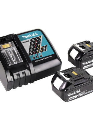 Makita DRT 50 RFJ Akku Multifunktionsfräse brushless 18 V + 2x Akkus 3,0 Ah + Schnellladegerät im Makpac 3 - Toolbrothers